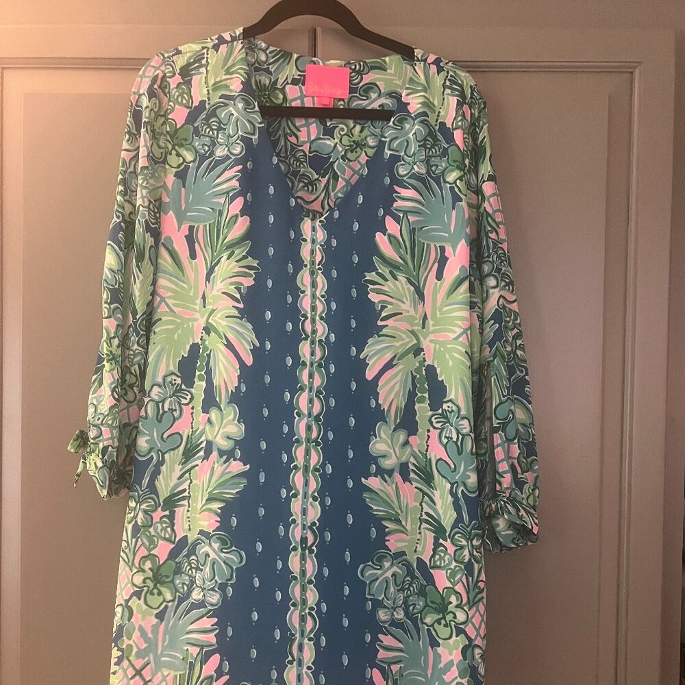 Lilly Pulitzer Pamala Dress in Macaw Blue Coconut Row